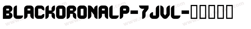 Blackoronalp-7jvl字体转换