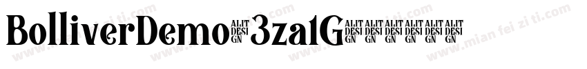 BolliverDemo-3za1G字体转换