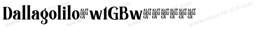 Dallagolilo-w1GBw字体转换