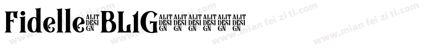 Fidelle-BL1G字体转换