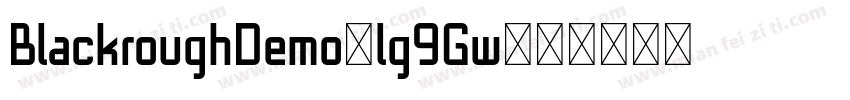 BlackroughDemo-lg9Gw字体转换