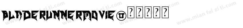 bladeRunnermovie字体转换