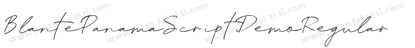 BlantePanamaScriptDemoRegular-1AaM字体转换