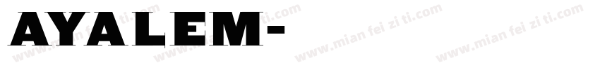 AyAleM字体转换