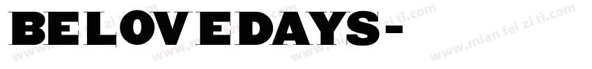 belovedays字体转换