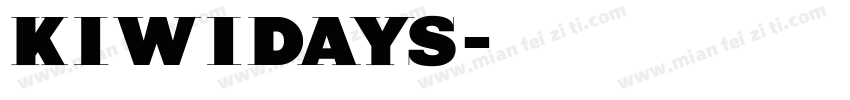 kiwidays字体转换