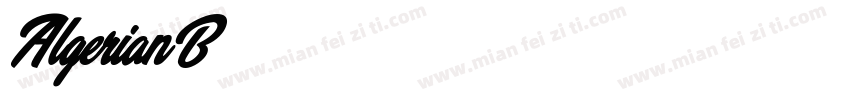 AlgerianB字体转换