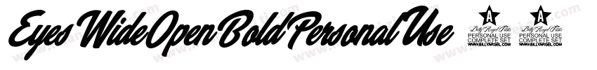EyesWideOpenBoldPersonalUse-05DX字体转换