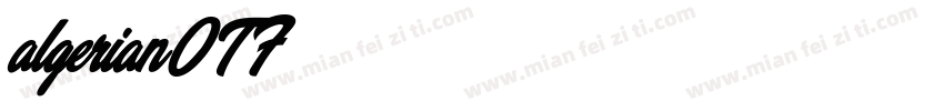 algerianOTF字体转换