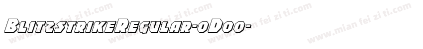 BlitzstrikeRegular-oD00字体转换