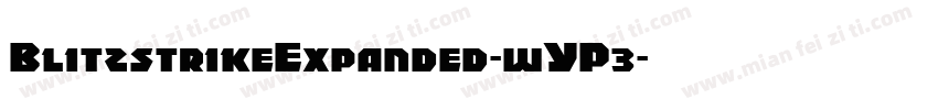 BlitzstrikeExpanded-wYP3字体转换