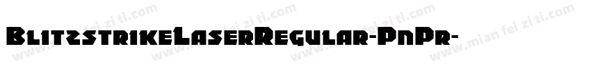 BlitzstrikeLaserRegular-PnPr字体转换
