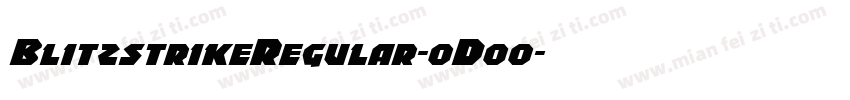 BlitzstrikeRegular-oD00字体转换