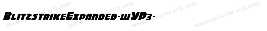 BlitzstrikeExpanded-wYP3字体转换