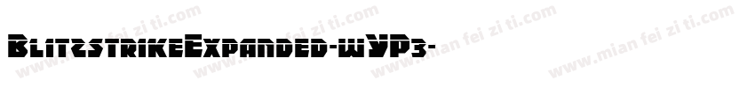BlitzstrikeExpanded-wYP3字体转换