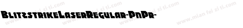 BlitzstrikeLaserRegular-PnPr字体转换
