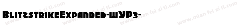 BlitzstrikeExpanded-wYP3字体转换