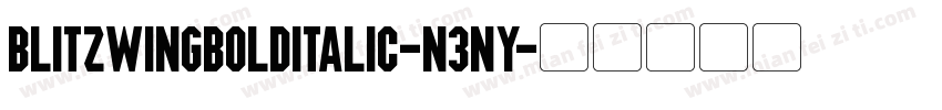 BlitzwingBoldItalic-n3nY字体转换