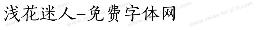 浅花迷人字体转换