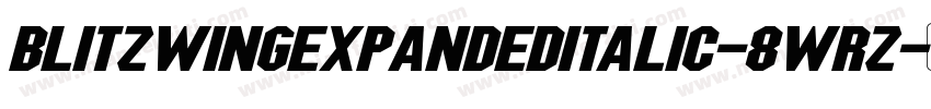 BlitzwingExpandedItalic-8wRz字体转换