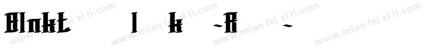 Blnktaperlucker-RoO3字体转换
