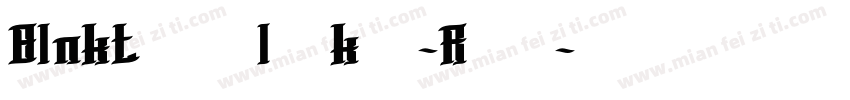 Blnktaperlucker-RoO3字体转换