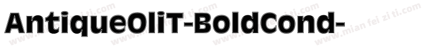 AntiqueOliT-BoldCond字体转换