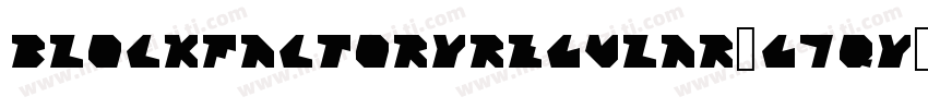 BlockFactoryRegular-G7qy字体转换