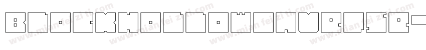 BlockHollowInverse-K55D字体转换