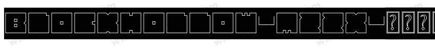 BlockHollow-Mzzx字体转换