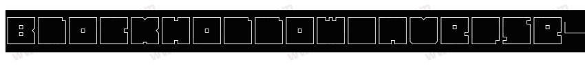 BlockHollowInverse-K55D字体转换