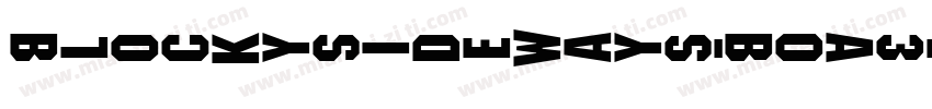BlockySideways-B0A3字体转换