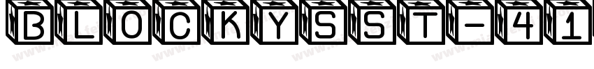 BlockysSt-41V9字体转换