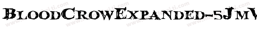 BloodCrowExpanded-5JmV字体转换