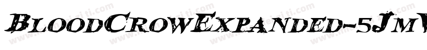 BloodCrowExpanded-5JmV字体转换