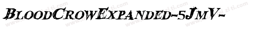 BloodCrowExpanded-5JmV字体转换
