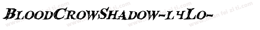 BloodCrowShadow-l4L0字体转换