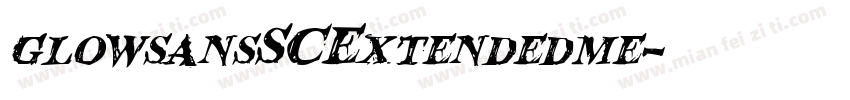 glowsansSCExtendedme字体转换