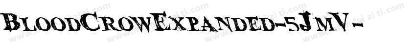 BloodCrowExpanded-5JmV字体转换