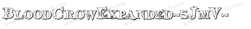 BloodCrowExpanded-5JmV字体转换