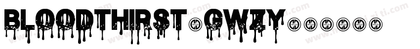 BloodThirst-GWZy字体转换