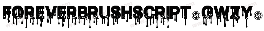 Foreverbrushscript-GwZy字体转换
