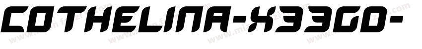 Cothelina-X33Gd字体转换
