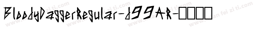BloodyDaggerRegular-d99AR字体转换