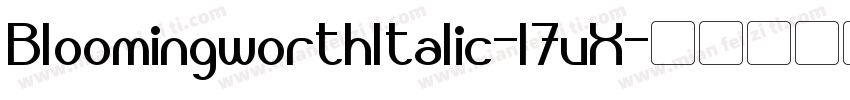 BloomingworthItalic-l7vX字体转换