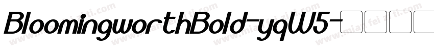BloomingworthBold-yqW5字体转换