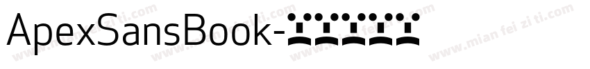 ApexSansBook字体转换