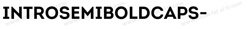 IntroSemiBoldCaps字体转换