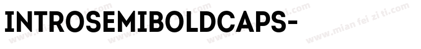 IntroSemiBoldCaps字体转换