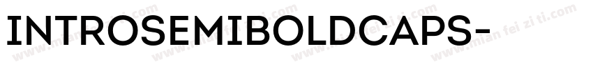 IntroSemiBoldCaps字体转换